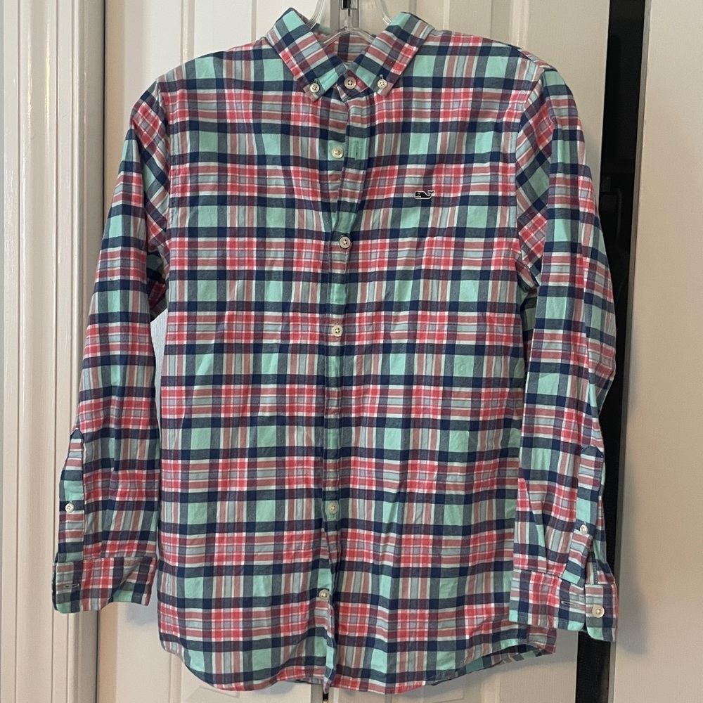 VINEYARD VINES Plaid, flannel shirt - Boys